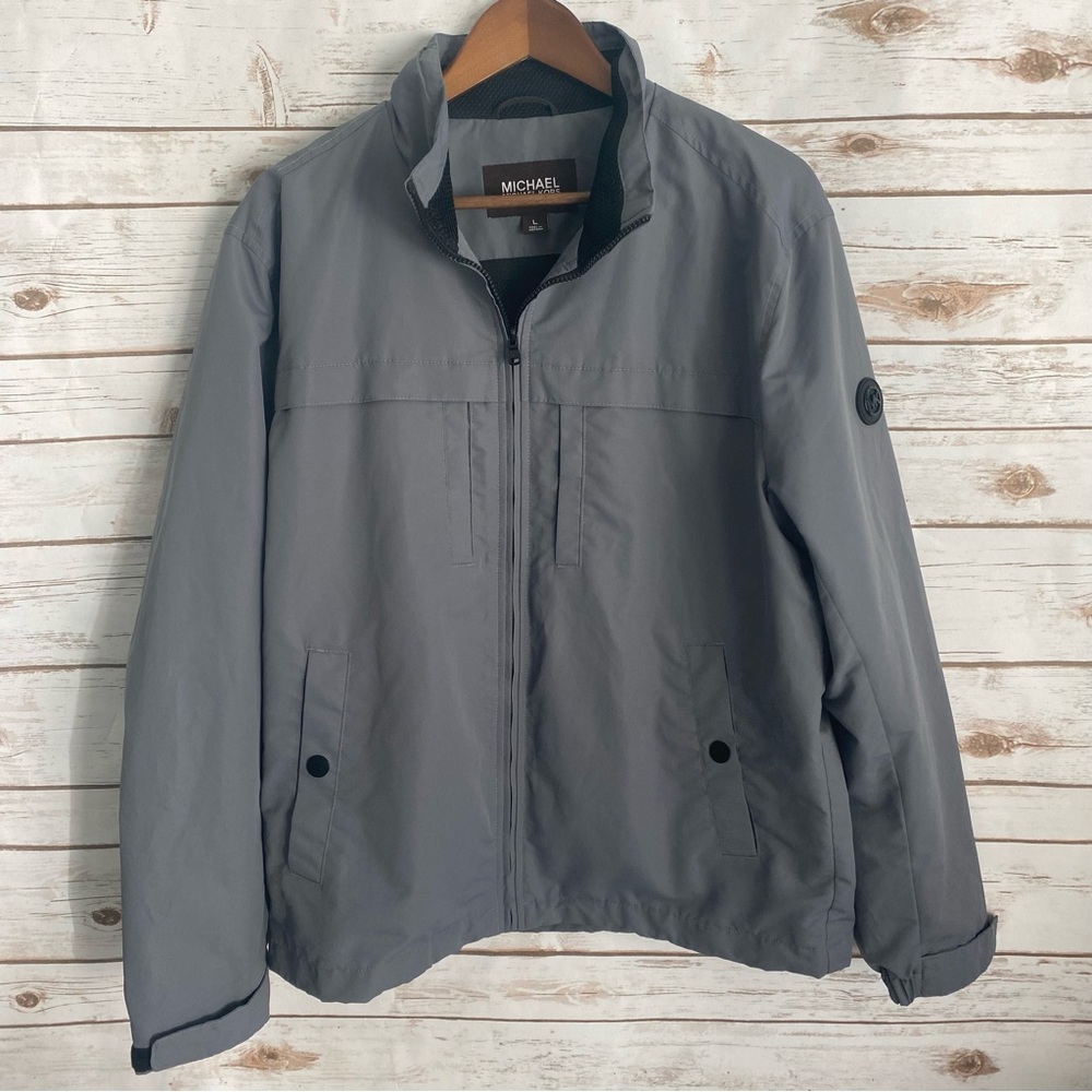 Michael Kors grey jacket.  Size Large.